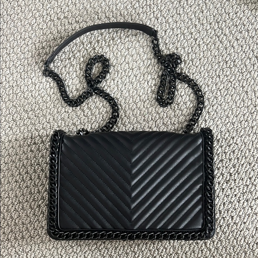 ALDO Black Quilted Shoulder Bag
